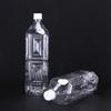 Botella de vinagre líquido transparente de 1500 ml, personalizada, sellada y espesa, vacía, de plástico, para líquidos.