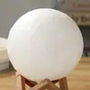Luz de lua 3D pintada à mão DIY luz de estrela luz de lua LED quarto mesa de cabeceira atmosfera luz noturna estúdio luz de pintura colorida