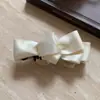Pinza de Plátano con Lazo Negro Satinado Estilo Coreano para Mujer, Pinza para el Cabello de la Parte Trasera de la Cabeza, Pinza para Cola de Caballo, Pinza Vertical, Accesorio para el Cabello, Pasador, Adorno para el Cabello