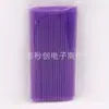 Pajilla de plástico de color desechable 6 * 190 mm hecha a mano DIY creativa tubo recto plano monocromática 100 piezas 8 colores mezclados