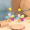Pendientes Estilo Bohemio Festivo con Calados Florales Estereoscópicos Diseño Ins Tejidos a Mano Pendientes Exagerados Venta al por Mayor