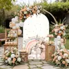 Suministro Exclusivo Transfronterizo Temu Amazon 1 Pieza Cubierta de Arco Iris Elástica Tela de Fondo en Forma de U Decoración de Fiesta Personalizable con Tu Propio Diseño