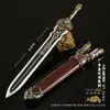 Arma Fría Modelo de Arma Artesanía Totalmente Metálica Adornos Espada Longquan Espada Zixiao Cuchillo de Anillo Modelo de Arma de Juguete