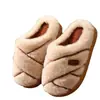 Pantuflas de Algodón para Hombre Invierno 2026 Estilo Nuevo Hogar Interior Cálidas Suela Gruesa Antideslizantes Pantuflas de Felpa para Pareja
