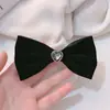Diadema de lazo de terciopelo negro, cuerda para el pelo retro versátil estilo francés Chanel, nueva cuerda para el pelo de otoño e invierno, accesorios para el pelo