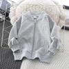 2026 Nueva Ropa Infantil Chaqueta de Béisbol de Primavera para Niños Abrigo para Niñas Mayores Chaqueta Deportiva Infantil de Color Sólido