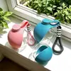Suministros para mascotas: botella de agua portátil para perros, taza de viaje plegable, dispensador de agua en forma de bola, botella de agua para mascotas