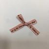 Lazo de Letra Accesorios DIY Lazo de Tela Hecho a Mano Accesorios para Bodas y Festividades Letra de Dos Puntas Anudado a Mano