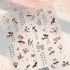 Adesivos de Unha Tensor Estilo Chinês Flor de Lótus Peixe Koi M-1152 Nova Série Estilo Chinês Folha de Bambu Orquídea Flor de Pessegueiro Magnólia