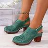Sandalias de verano para mujer talla grande, comercio exterior transfronterizo, sandalias de plataforma con punta abierta, sandalias romanas de moda para mujer con una correa y hebilla