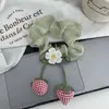 Nuevos Scrunchies de Fresa 2025 para Niños, Dulces Gomas para el Cabello, Cuerdas Lindas para Moños, Accesorios para el Cabello de Goma para Niñas