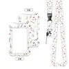 Portatarjeta de identificación portátil con cordón para el cuello y diseño de hebilla retráctil para viajes, tarjeta de identificación de estudiante, tarjeta de acceso, gafete y gafete de trabajo