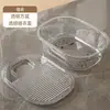 Bacia para lavar roupa com tábua de lavar separada, bacia transparente doméstica, tábua de lavar multiuso, lavagem de roupas, bacia de plástico espessado