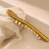 Bastão de Massagem de Sândalo Verde com Nove Contas e Massageador de Chifre para Desbloquear Meridianos, Costas, Pescoço e Massagem de Bem-Estar para o Corpo Inteiro