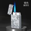 Nuevo encendedor de viento inflable recto Langsheng retro tono acero personalidad transfronterizo Regalos de alta gama para hombre al por mayor