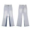 Al por mayor transfronterizo Galería Dept nuevos pantalones vaqueros microcosidos de empalme pintados a mano con costuras de tinta lavada, combinables para hombre
