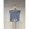 Estilo Igual de Zhao Lusi e Ouyang Nana: Top Cropped Amado com Costas Nadador Elástico e Shorts de Rede
