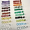Granada Roja Natural Citrino Amatista Topacio Azul Peridoto Ágata Rojo Negro Verde Ágata Verde Corazón de Ágata 5*5 mm Cabeza