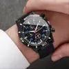 Pulseira de Relógio Esportivo Casual de Silicone Popular para Homens, Relógio de Quartzo Atacado para Estudantes e Exames