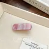 Pinza para el pelo de acetato con cara sonriente de pedrería de alta gama, Pinza lateral con textura dulce y linda, Pinza para flequillo, Accesorio para el cabello, Tocado