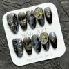 Atravessando Fronteiras 1-100 Modelos de Produtos Acabados Compostos Puros Feitos à Mão Atacado Fábrica de Adesivos de Unhas Postiças Coleção de Unhas Usáveis