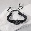 Pulsera Nueva Transfronteriza de AliExpress Estilo Europeo y Americano Personalidad Retro Cabeza de Lobo Cabeza de León Cuero Pulsera Ajustable Correa de Pulsera
