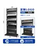 Portafolletos, expositor, revistero, folleto de producto, expositor de plano de planta de ventas, estantería de pie, revistero