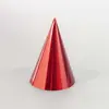 Sombrero de Fiesta para Niños y Adultos de Color Puro con Sombrero de Cumpleaños de Papel Decorativo Láser de Película de Aluminio Transfronterizo Papel Brillante Colorido