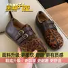 Sapatos Casuais Lazy Loafers Mary Jane com Salto Escondido Femininos 2026 Outono Novo Retro Birkenstock