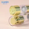 Botella de Prensa al Vacío Xumin Personalizada de 15 ml con Cabeza de Bomba de Pico de Pollo Dorado Brillante, Botella de 30 ml para Loción de Esencia, Botella de 50 ml para Crema de Ojos