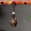 Sândalo Dourado Nova Versão dos Doze Signos do Zodíaco Pingente para Celular Pingente de Madeira para Bolsa Chaveiro Argola Lembrancinha