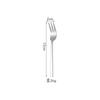 Conjunto de Talheres para Bife, Garfo e Colher com Cabo Quadrado de Aço Inoxidável, Hotel, Casa, Amazon, Faca e Garfo para Comida Ocidental, Garfo e Colher de Sobremesa