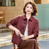 2026 Novo Casaco Casual da Moda para Mães, Elegante e Emagrecedor, Tamanho Grande, Versátil para Mulheres de Meia-Idade, Primavera e Outono