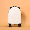 Maleta Infantil Estampada de Moda para Niños y Niñas, Diseño de Dibujos Animados, Equipaje de Mano de 18 Pulgadas con Ruedas Universales, Maleta con Candado de Contraseña para Viajes, Maleta de Trolley