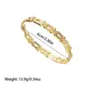 Pulseira de Aço Titânio Extremamente Simples com Fivela de Ferradura em Forma de U Pulseira de Aço Inoxidável Mais Vendida no Exterior Galvanizada em Forno a Vácuo
