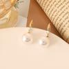 Pendientes de Plata de Ley S925 de Puesto de Mercado Nocturno Pendientes de Alta Gama Pendientes Simples de Nicho con Perlas Lujo Accesible Pendientes de Borla Pendientes para Mujer