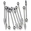 Venta al por mayor del fabricante de Joyería para Piercing Corporal de Acero Inoxidable Simple y Afilada de Estilo Europeo y Americano, Aretes, Aretes para Puente de Oreja