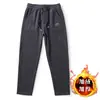Pantalones largos europeos de algodón cálido transfronterizos con cintura elástica, pantalones casuales holgados versátiles para hombre de talla grande, nuevos pantalones de pierna recta estilo jogger