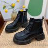 Zapatos Mary Jane de Plataforma para Mujer, Mocasines, Tendencia Otoño 2026 Estilo Celebridad de Internet, Zapatos de Piel que Aumentan la Altura 6cm para Personas Bajitas