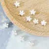 Cuentas Espaciadoras de Flor de Aleación con Agujero Cuentas de Flor de Cinco Pétalos Pulsera Trenzada Hecha a Mano DIY Accesorios de Joyería para Pulsera