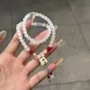 Pulsera de Doble Círculo con Huella de Gato Linda de Tres Círculos para Estudiantes, Pulsera Suave y Divertida, Dulce y Bonito Regalo para Parejas y Mejores Amigas