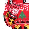 Suéter Jacquard de Natal Europeu e Americano Feminino Cruzamento Outono e Inverno Novo Pulôver Solto Padrão de Floco de Neve Suéter de Tricô