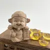 Adornos pequeños con impresión 3D del Dios de la Riqueza Dorado, lindos adornos de escritorio de oficina con cinco caras del Dios de la Riqueza para Año Nuevo.