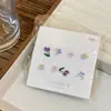 Golpea la cura de Azul ~ 2022 pequeño juego de pendientes de Margarita diseño de nicho pendiente de oreja pendientes estilo Ins para mujer
