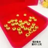Monedas de cobre chapadas en oro de latón tamaño accesorios de joyería monedas huecas cuentas sueltas joyería popular ventas directas de fábrica
