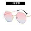 Gafas de Sol Metálicas Poligonales Transfronterizas Kedun 2022 Nuevas Gafas de Sol de Moda para Mujer Gafas de Sol Retro Tendencia Cóncavas