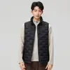 Chaleco de Plumas para Hombre Otoño e Invierno Nueva Chaqueta Ligera con Cuello Alto Chaleco Casual de Moda para Mujer Chaleco Cálido para Hombre