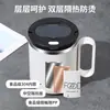 Taza de acero inoxidable con tapa de cuchara para niños, taza de oficina, taza de té, taza de agua aislada, taza de café para hombres