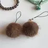 Pelota de Piel Sintética de Visón Mejorada 5cm Hecha a Mano para Accesorios de Cabello, Colgantes para Teléfono Móvil, Ropa, Zapatos, Sombreros, Joyería y Accesorios en Stock
