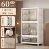 Armario Doble Puerta para Niños sin Instalación con Barra para Ropa para Viviendas de Alquiler Armario Sencillo Armario Grueso para Almacenamiento en Habitación de Casa